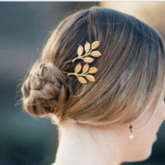 Fashion Women Girls Leaf Hair Clip Hairpin Barrett - Picture 1 of 5